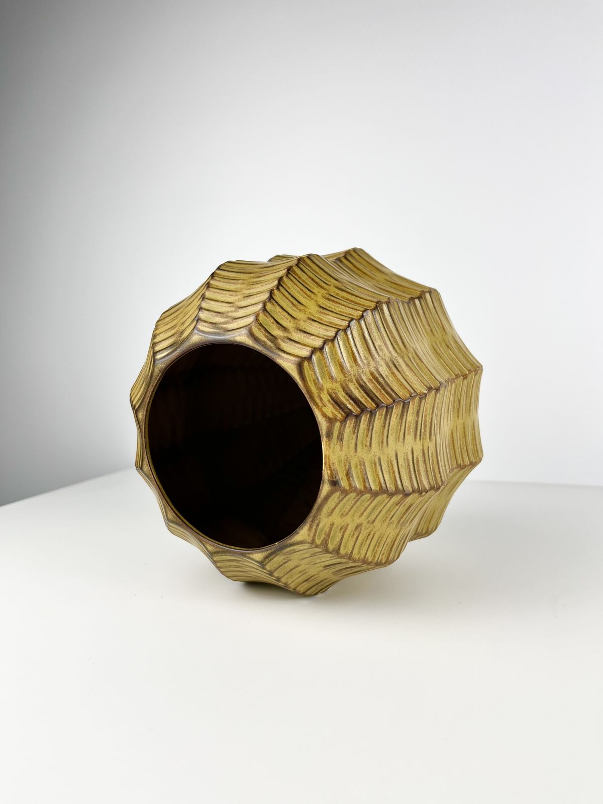 Heinrich Fuchs For Luisenburg Keramik ‘Calabash’ Vase, Germany 1970s photo buy