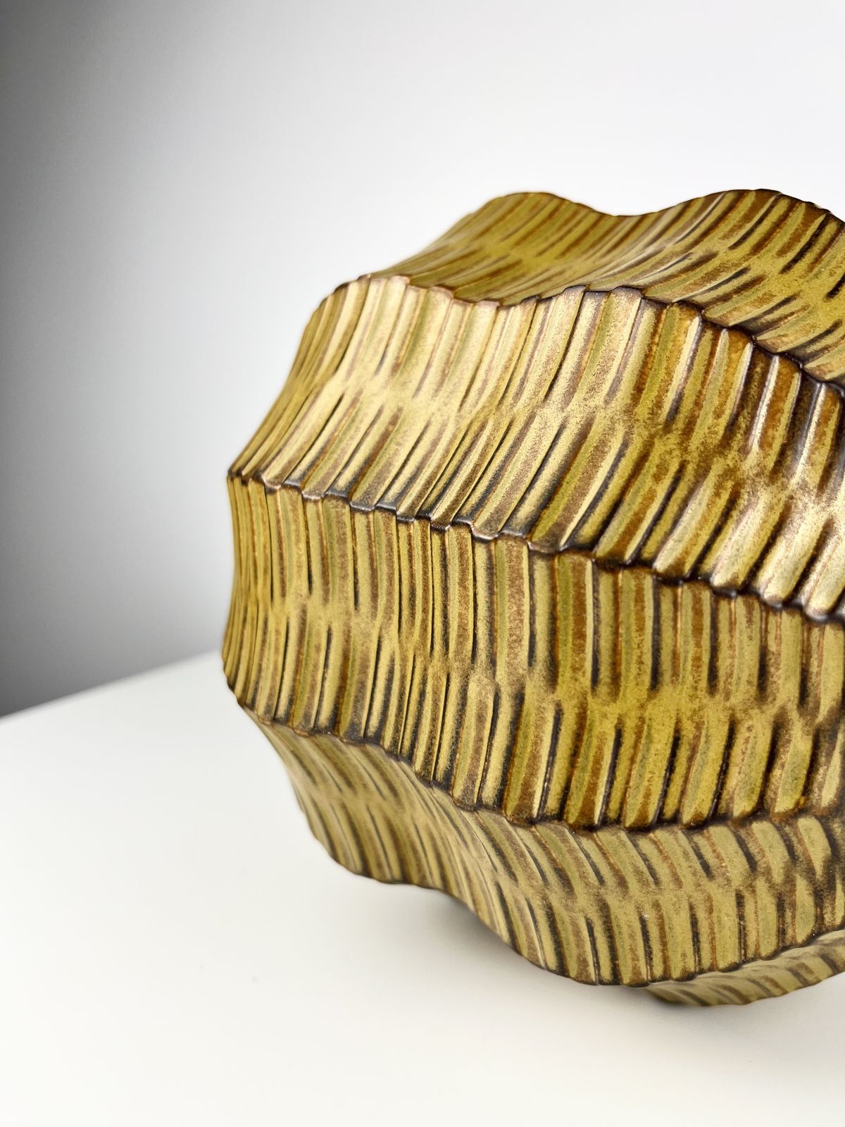 photo furniture Heinrich Fuchs For Luisenburg Keramik ‘Calabash’ Vase, Germany 1970s