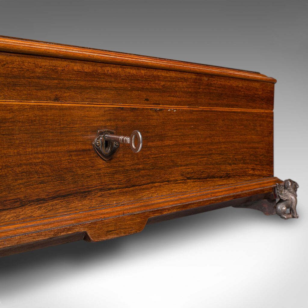Home Decor Antique Presentation Insignia Box, Italian, Campaign Chest, Victorian, C.1900 photo