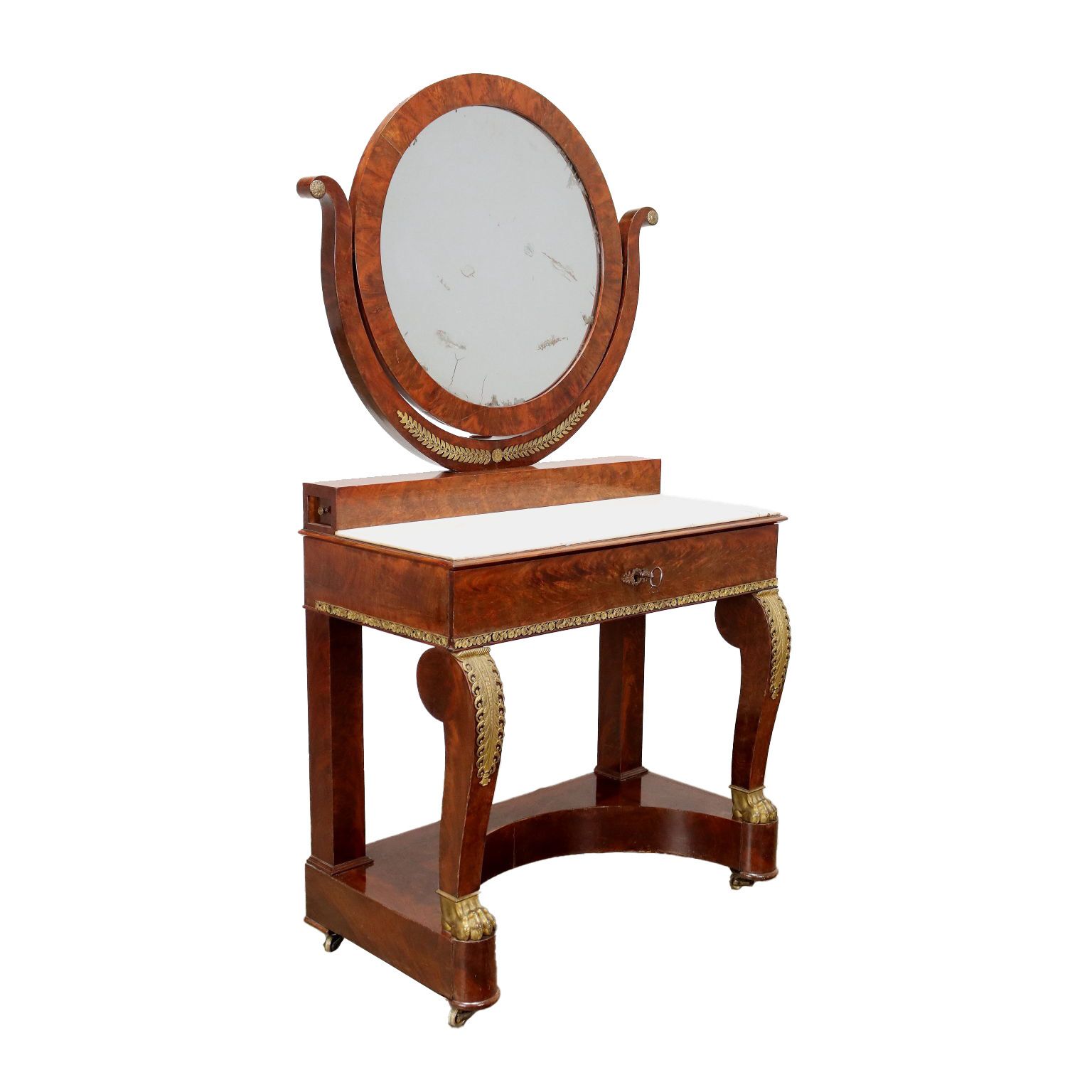 Dressing Table Restoration Mahogany France XIX Century