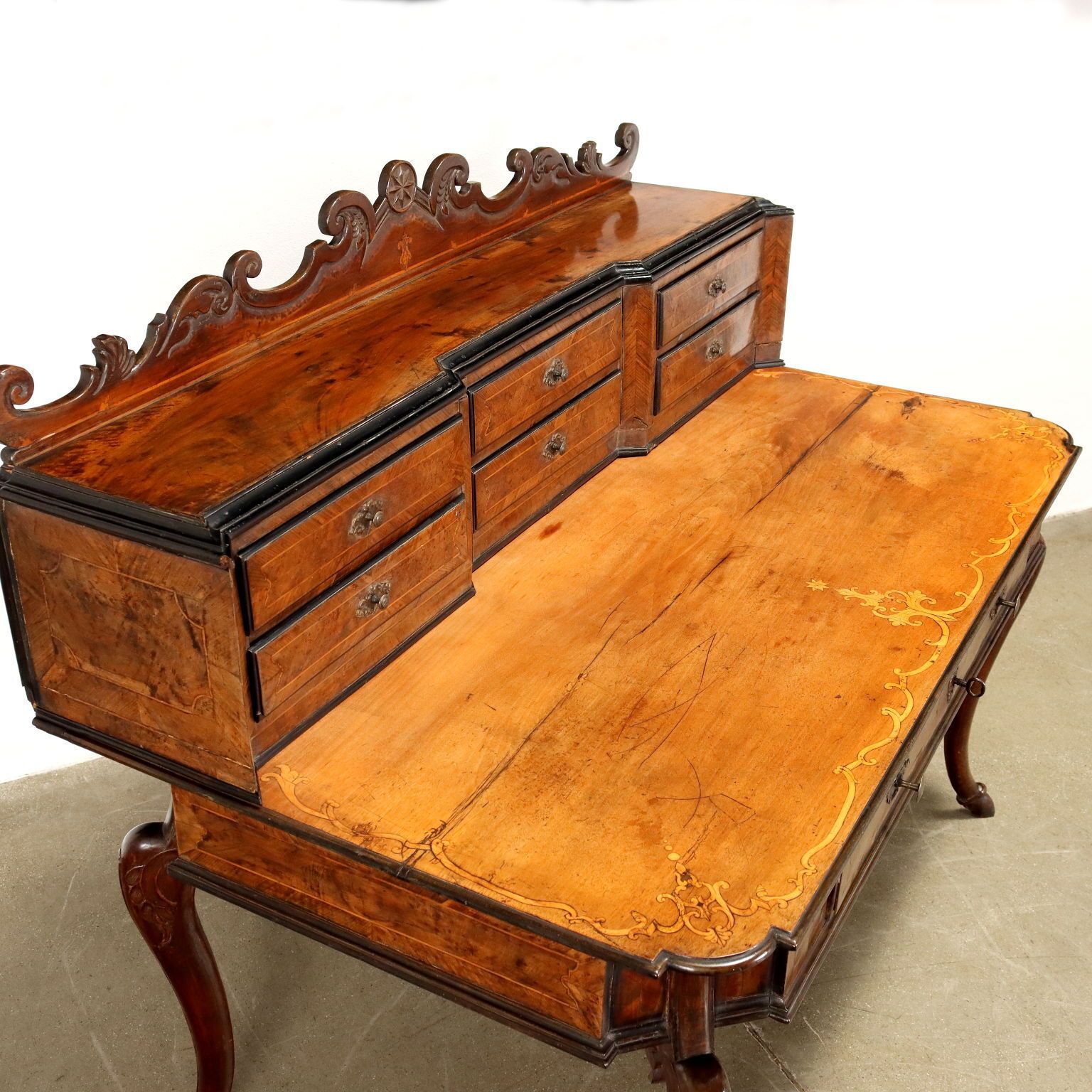Baroque Writing Desk Lombardy Second Quarter Of The XVIII Century photo for sale