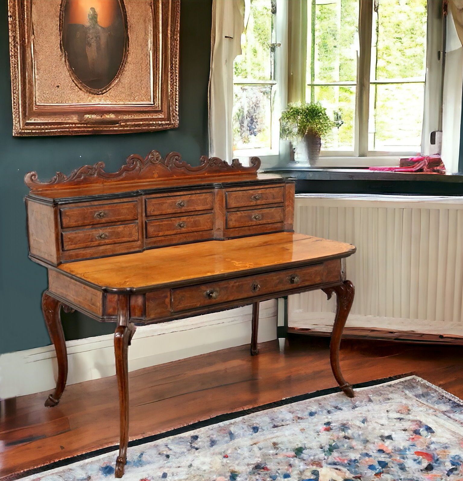 photo vintage Baroque Writing Desk Lombardy Second Quarter Of The XVIII Century