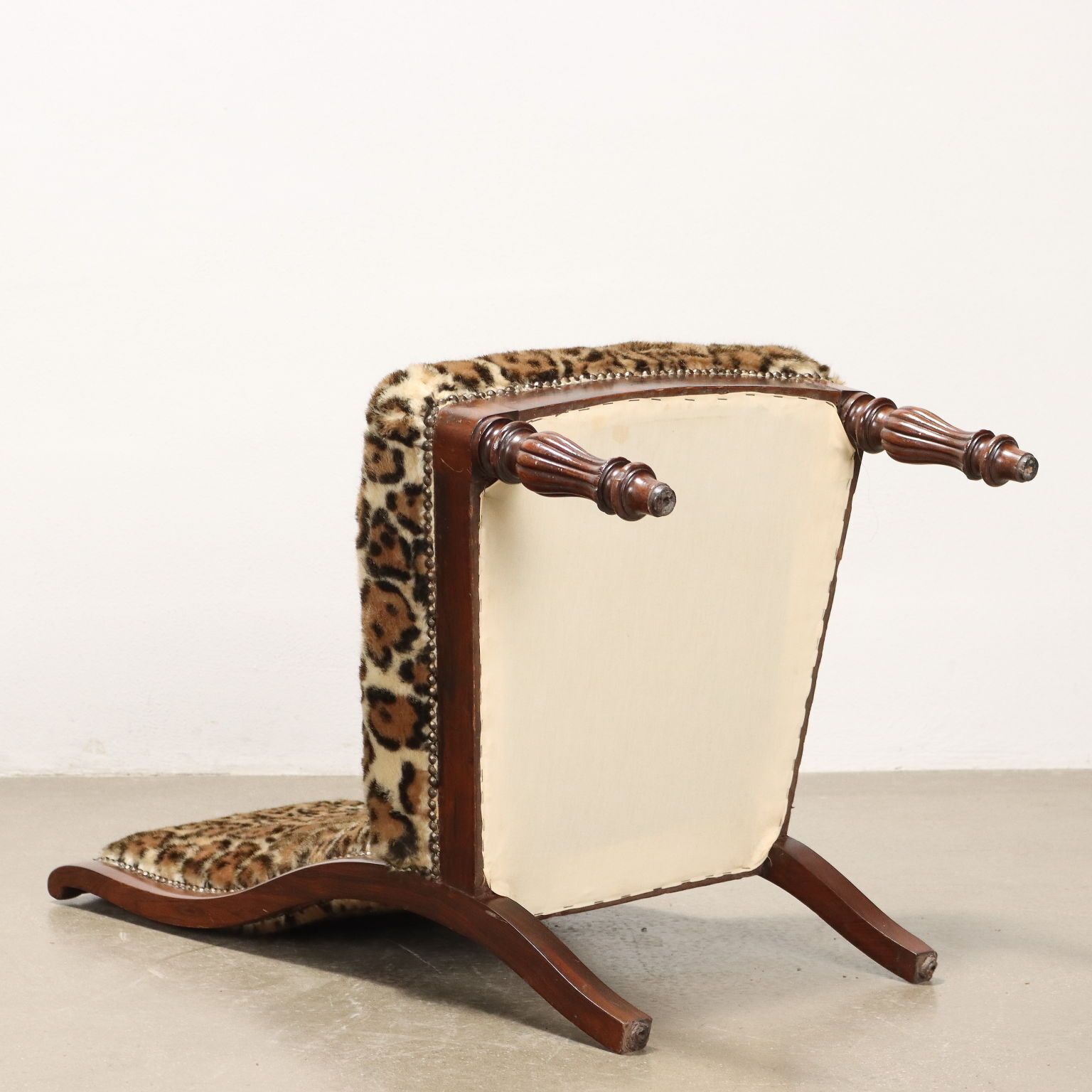 photo furniture Pair Of Antique Chairs Animalier Fabric Late XIX Century