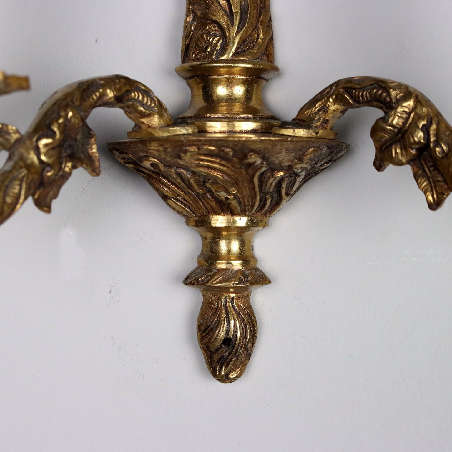 Pair Of Antique Wall Lamps Bronze Italy XX Century photo buy