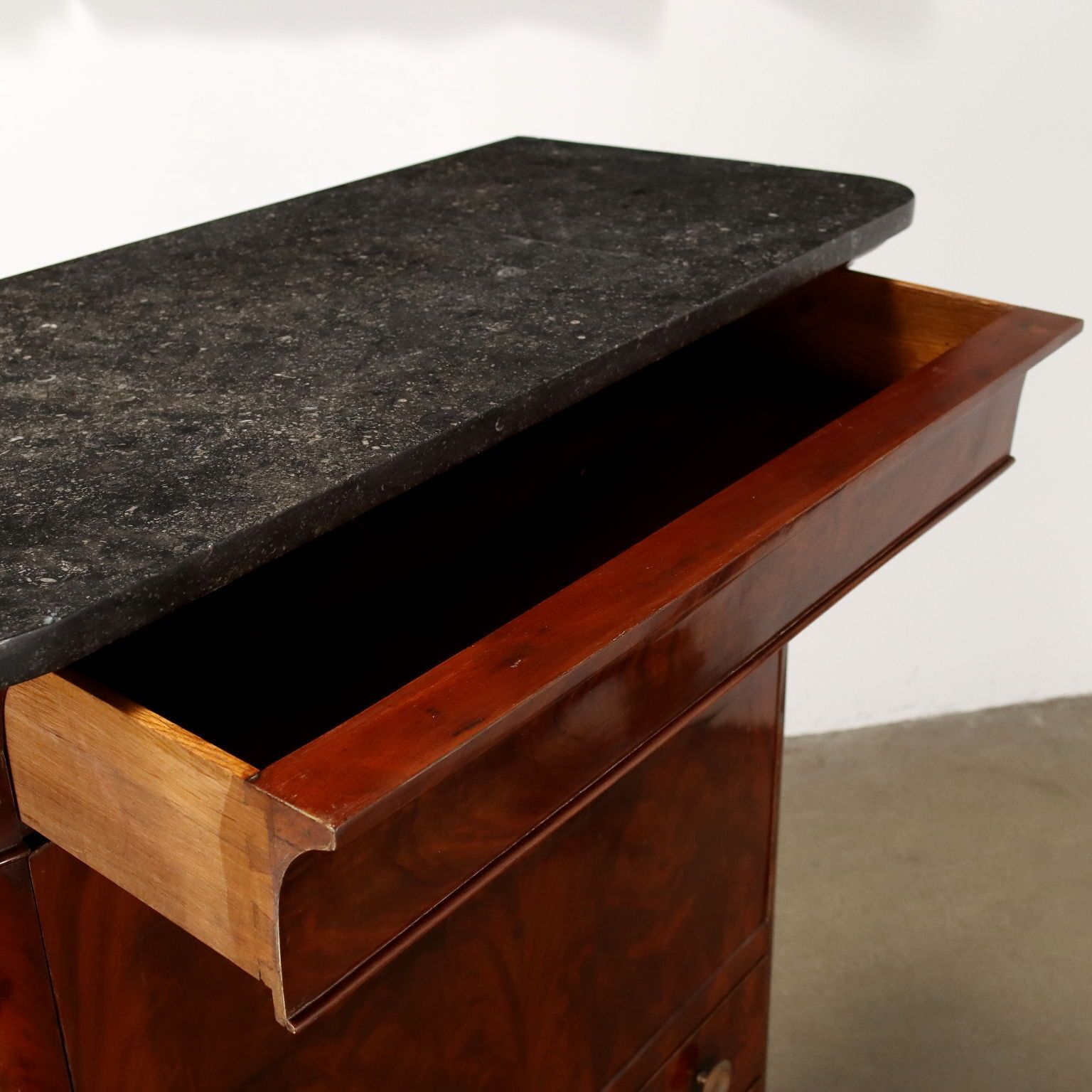 Antique Sécrétaire Charles X Mahogany 4 Drawers Italy XIX Century photo Furniture