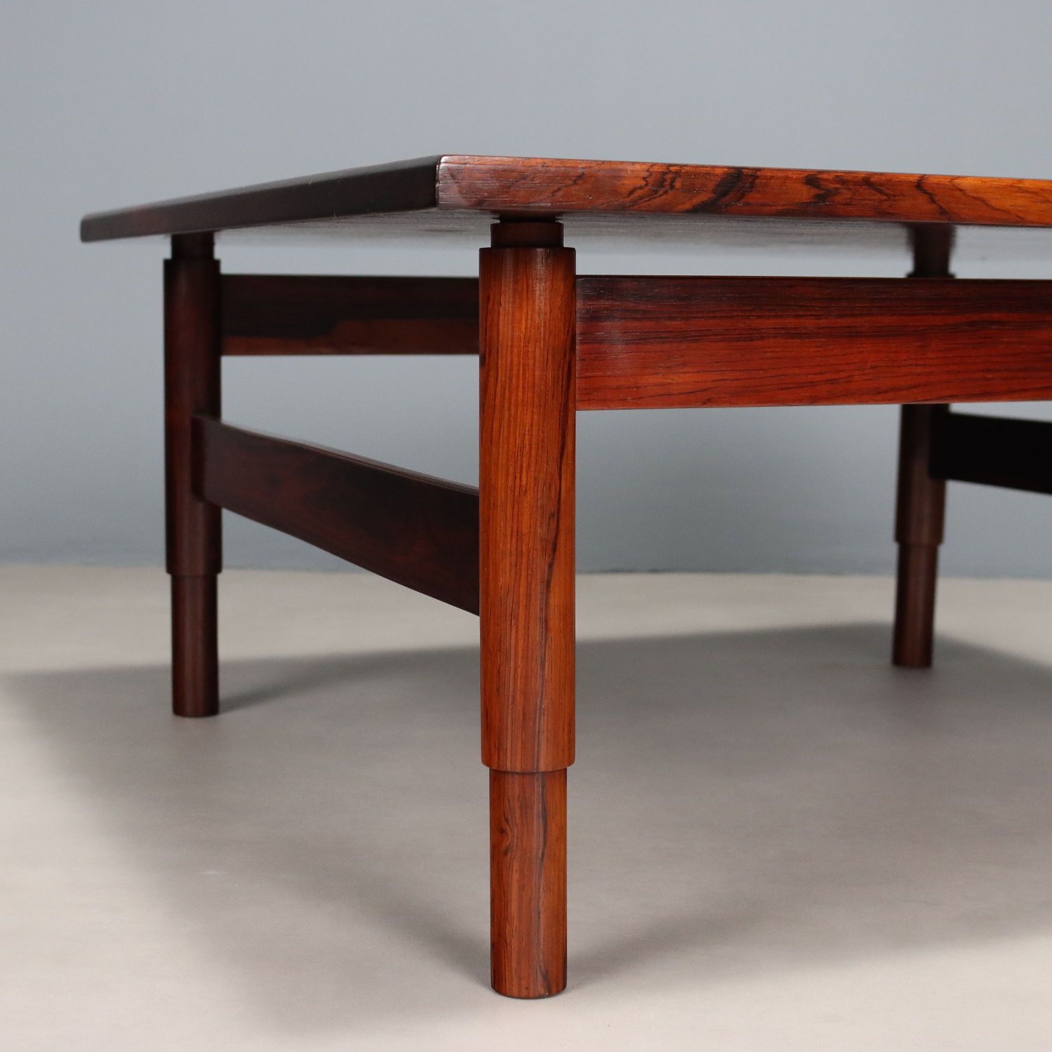 Vintage Coffee Table Exotic Wood Veneer Design Italy 1960s photo 900.0