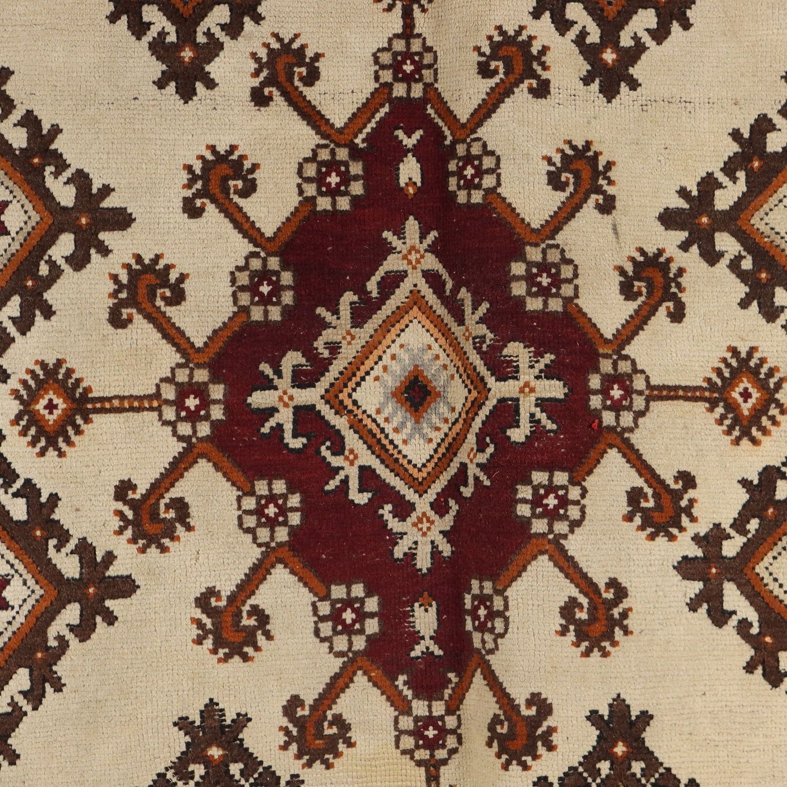 Antique Agadir Carpet Cotton Wool Heavy Knot Morocco 120 X 65 In photo for sale