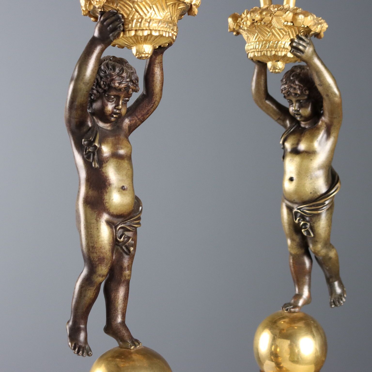 Antique Candelabra Napoleon III Style Bronze Italy XX Century photo for sale