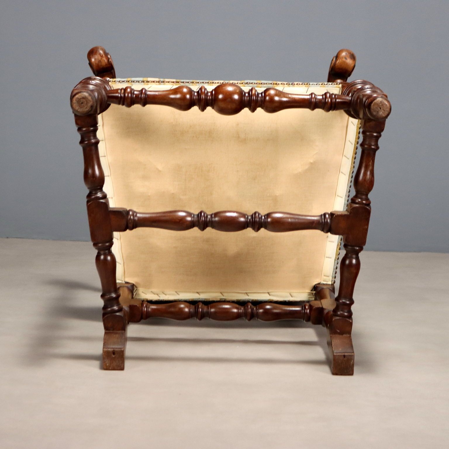 Armchair Baroque Style Walnut Padding XIX Century photo buy