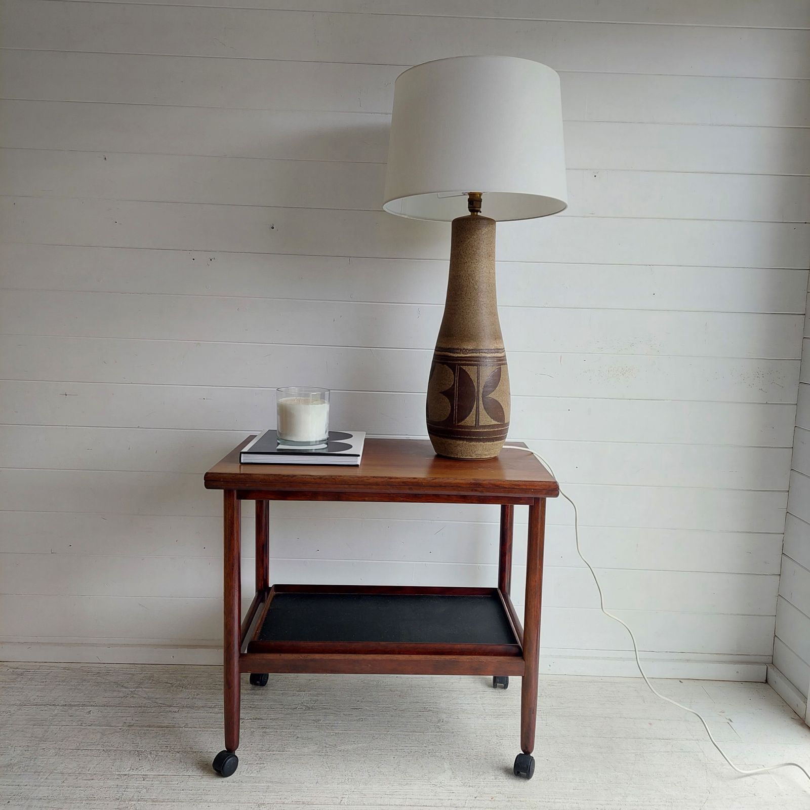 Mid Century Studio Pottery  Large Lamp Base Scandinavian Marianne Starck Stoneware  Style, 1960/70s