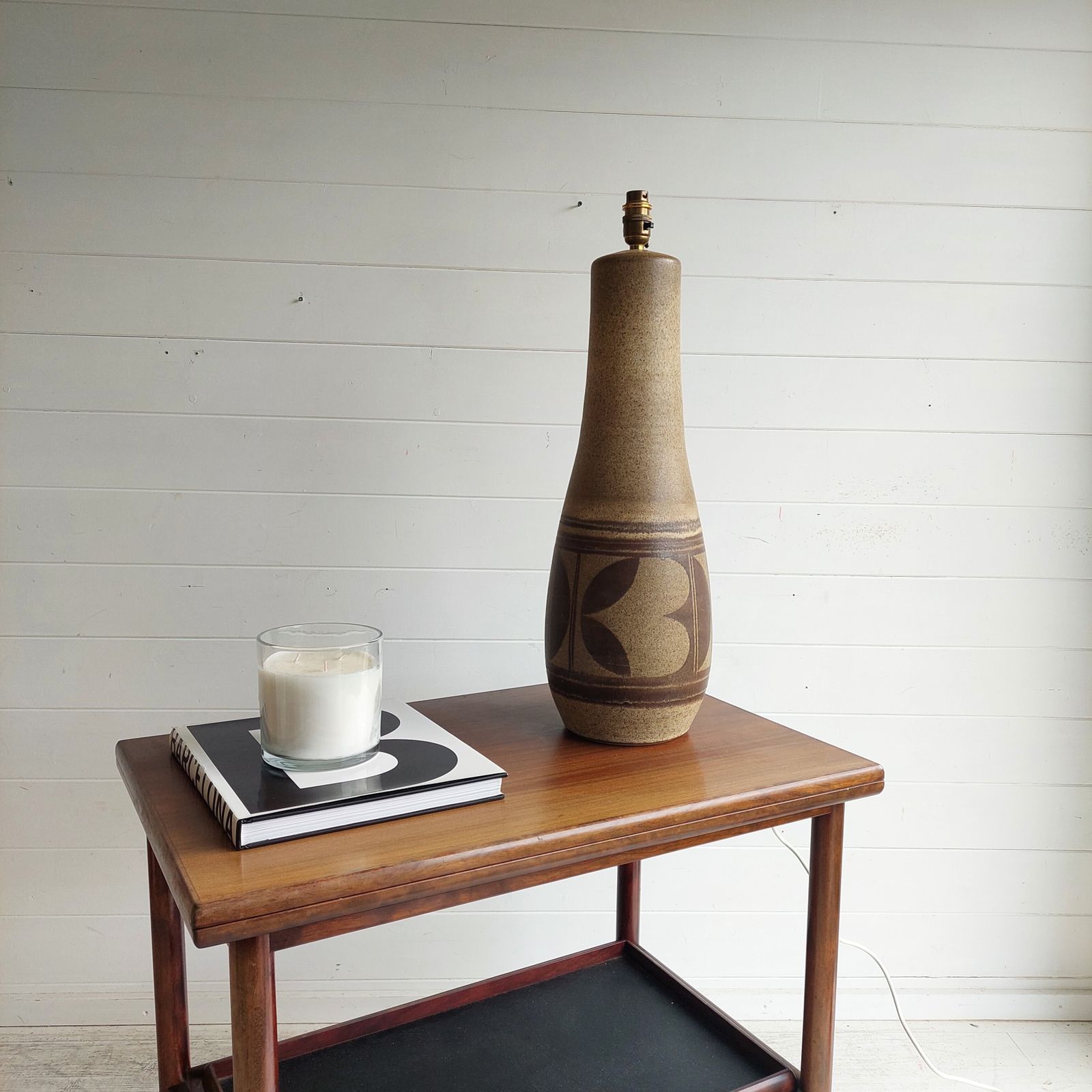 Mid Century Studio Pottery  Large Lamp Base Scandinavian Marianne Starck Stoneware  Style, 1960/70s photo buy