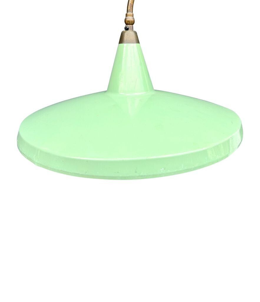 Lighting An Italian 1950s Stilnovo Brass Extendable Telescopic Wall Light With Green Stitched Leather Arm photo