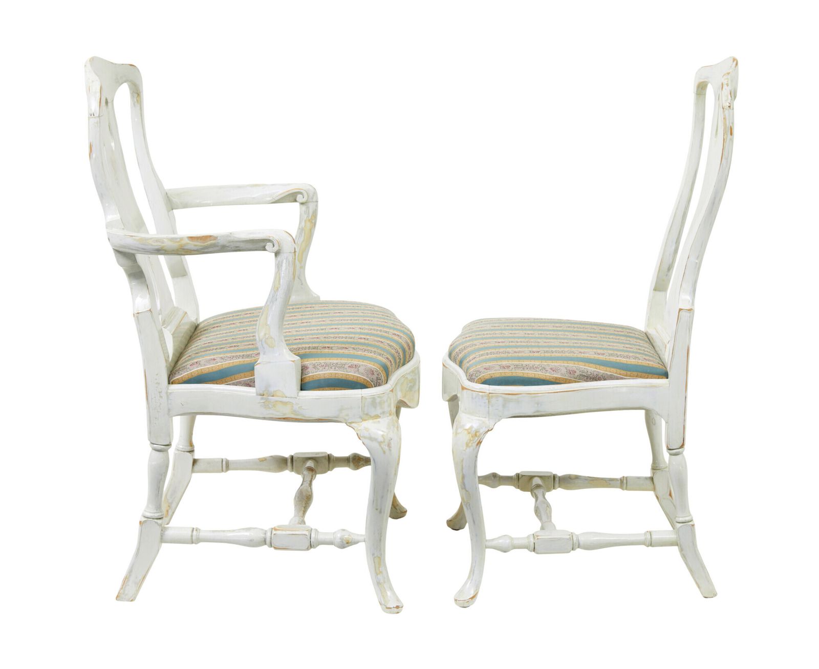 photo furniture Set Of 14 Lacquered Queen Anne Influenced Dining Chairs
