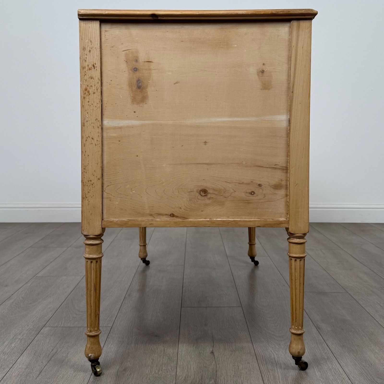Antique 20th Century Good Quality Pine Kneehole Desk photo buy
