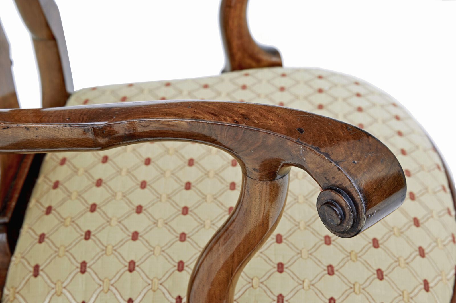 Set Of 8 Carved Queen Anne Style Walnut Dining Chairs By Spillman & Co photo 10175.0