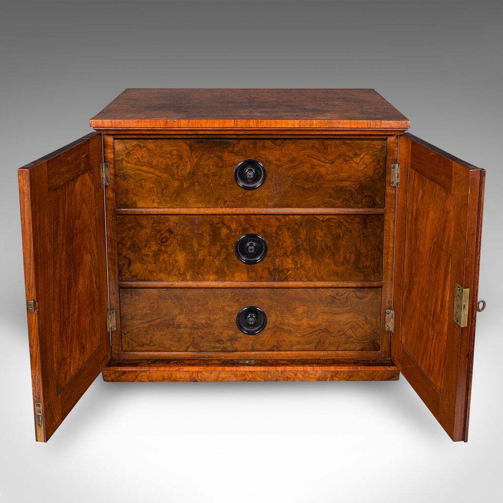Antique Country House Napkin Drawers, English, Storage Cabinet, Early Victorian photo Furniture