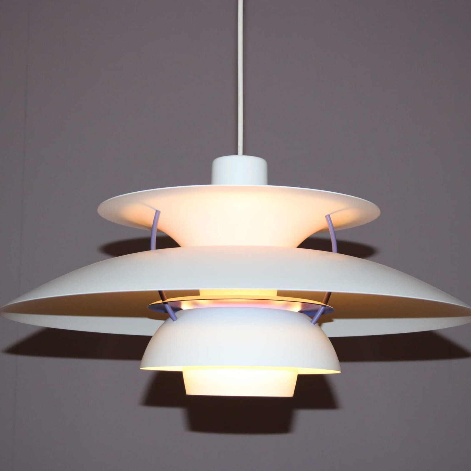 1960s Poul Henningson “Ph5” Hanging Lamp For Louis Poulsen, Denmark photo 485.0