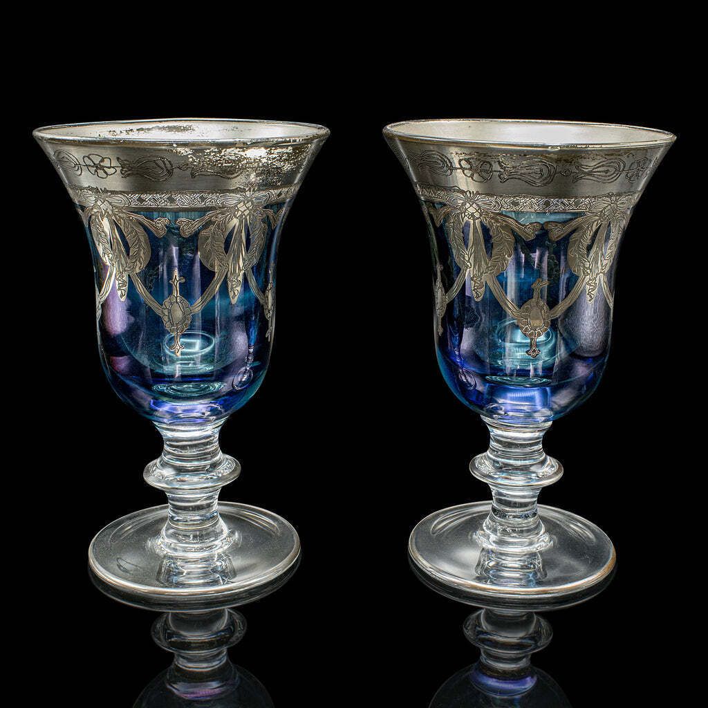 Set Of 12 Vintage Wine Goblets, Italian, Handmade, Champagne Glasses, Liqueurs photo furniture