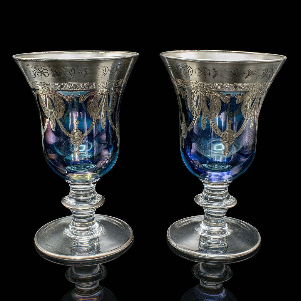 Set Of 12 Vintage Wine Goblets, Italian, Handmade, Champagne Glasses, Liqueurs photo 1005.0