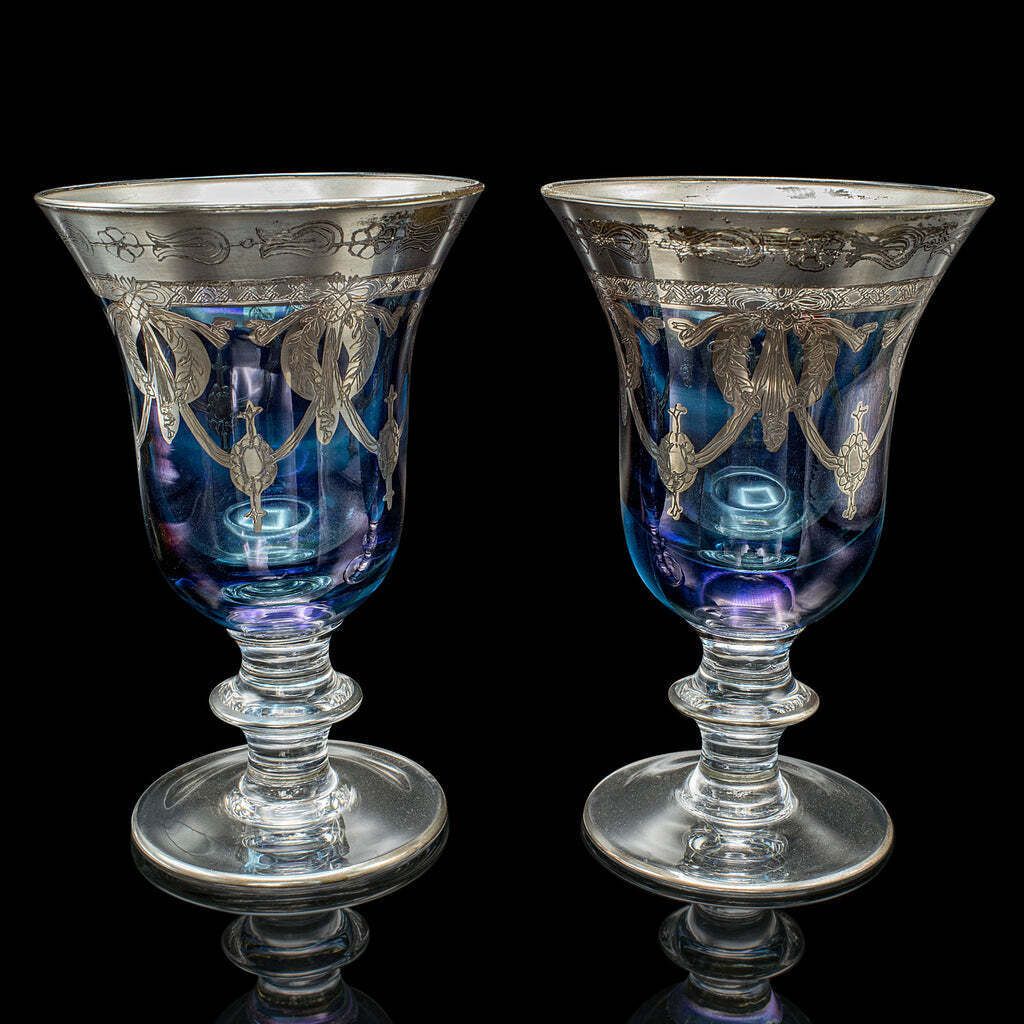 Set Of 12 Vintage Wine Goblets, Italian, Handmade, Champagne Glasses, Liqueurs photo buy