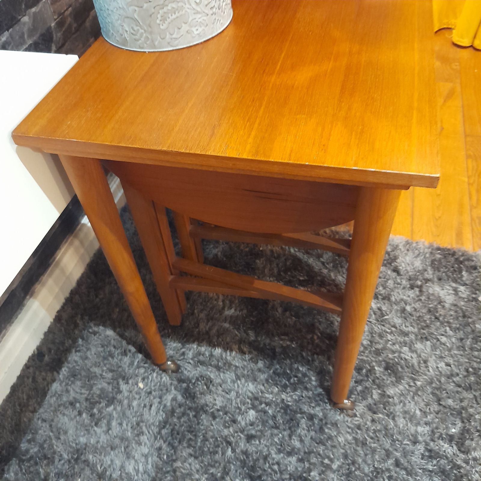 225.0 A 5 Peice Mid Century Danish Teak Nesting Tables By Poul Hundevad 1960s photo