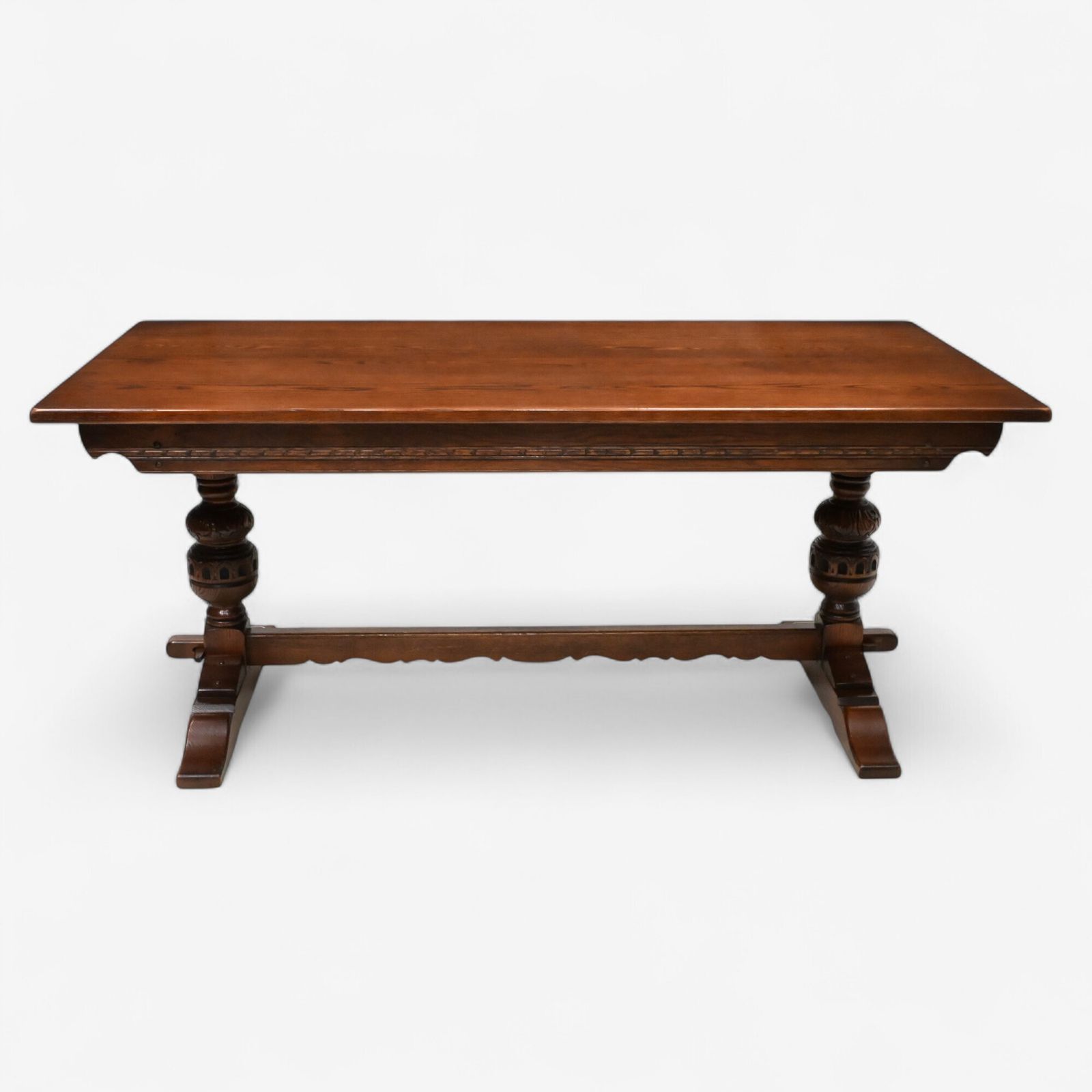 Old Charm Dining Table Solid Oak Large Seat Up To 8 Tudor Style Free Uk Delivery photo Furniture