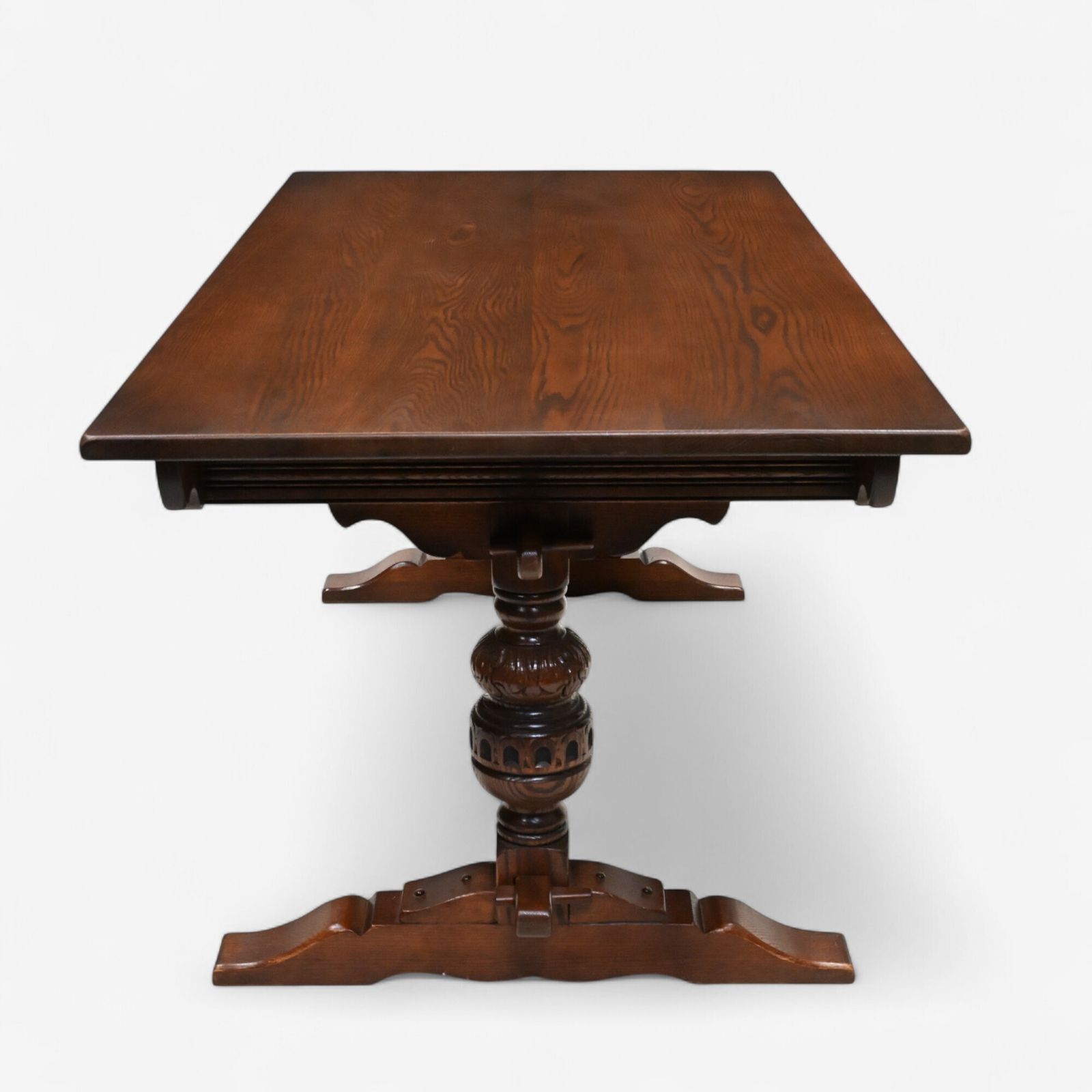 Old Charm Dining Table Solid Oak Large Seat Up To 8 Tudor Style Free Uk Delivery photo 847.0