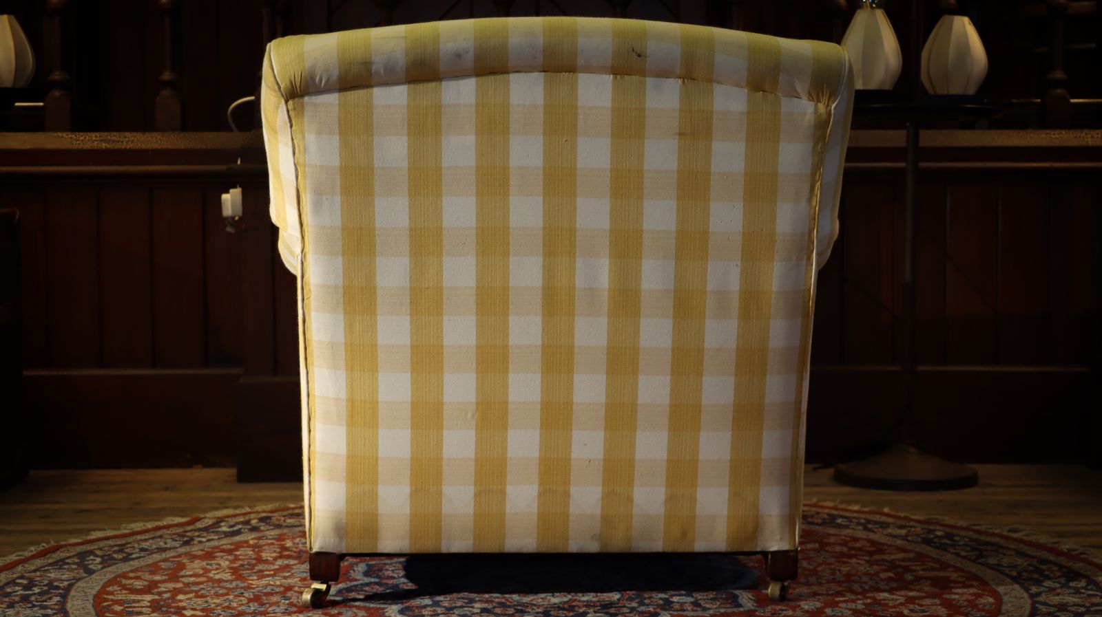 photo vinterior Super George Smith Standard Signature Large Armchair Sanderson Gingham Fabric 🚚