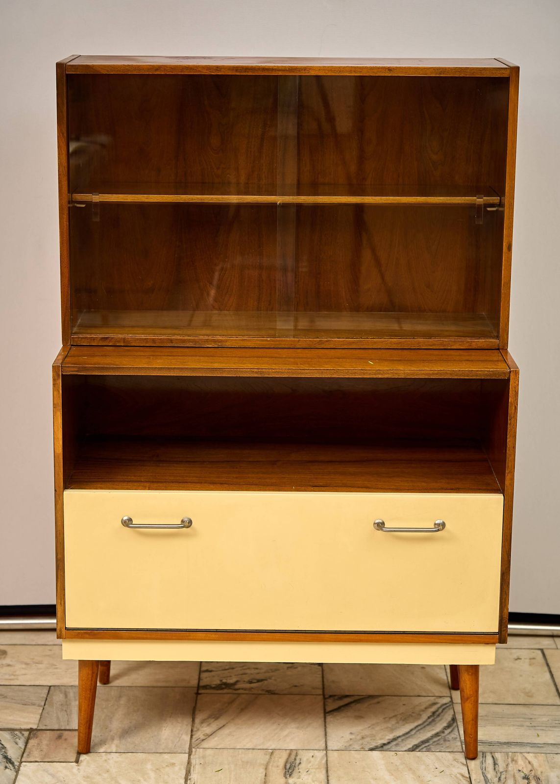 Furniture Mid Century Display Cabinet From The 1960s, Czechoslovakia photo