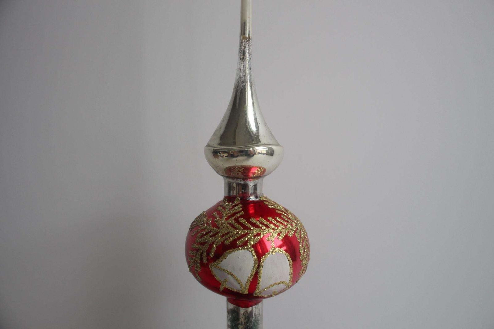 Antique Glass Christmas Ornament, Czechoslovakia, 1950s. photo furniture
