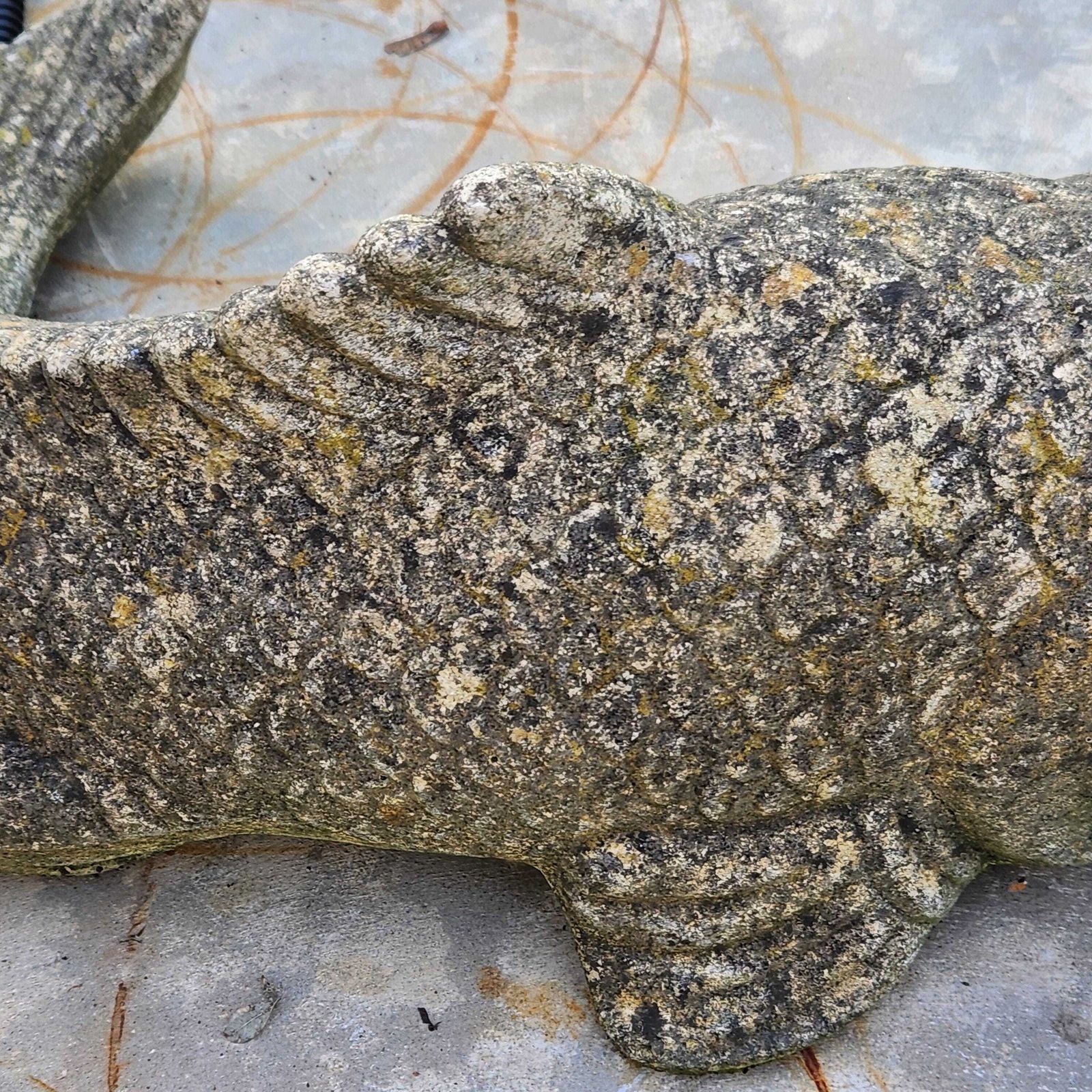 Weathered Koi Carp Water Fountain   Reconstituted Stone photo buy