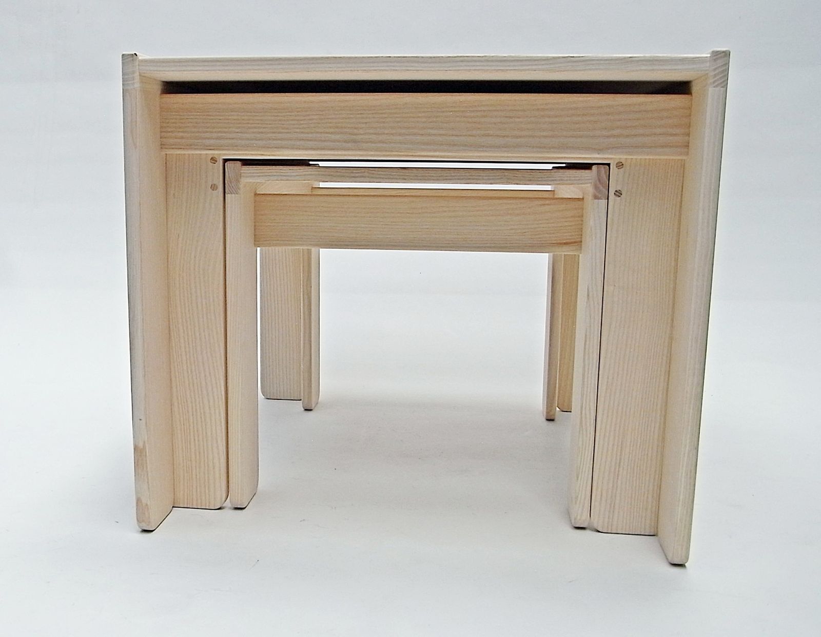photo vintage 777  Nesting Tables By Afra & Tobia Scarpa For Cassina, 1998, Set Of 3