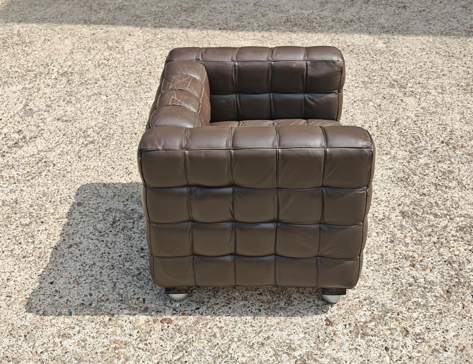 Vienna Secession Armchair "Kubus" By Josef Hoffmann, Manufactured By Wittmann photo vinterior