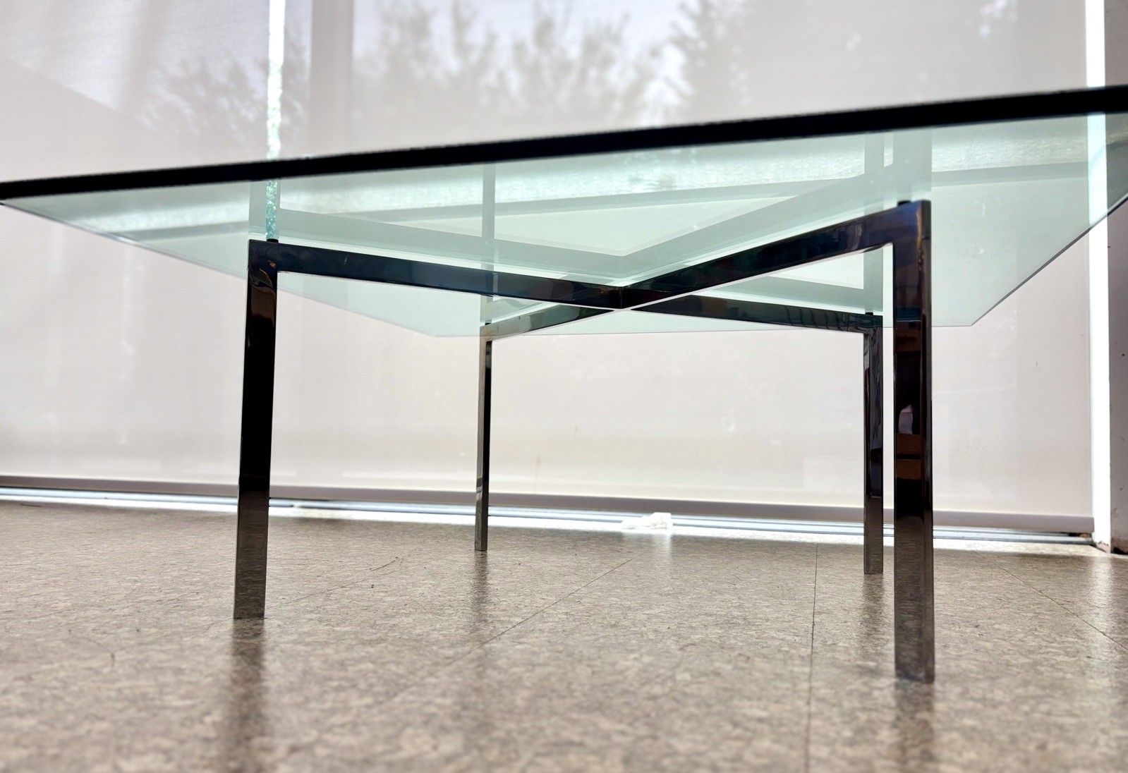 Mid Century Barcelona Knoll Coffee Table  Mies Van Der Rohe Vintage Retro photo Furniture