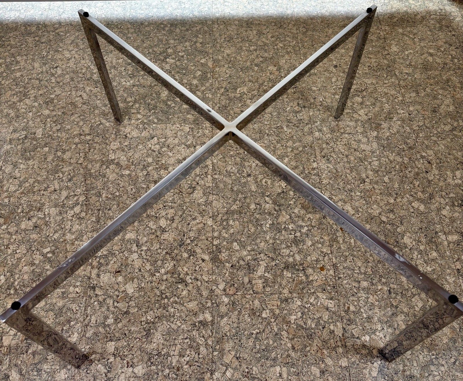 photo vinterior Mid Century Barcelona Knoll Coffee Table  Mies Van Der Rohe Vintage Retro