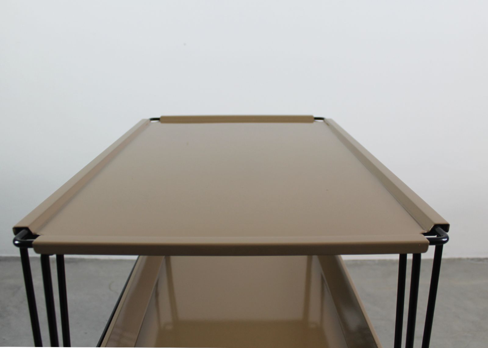 Osvaldo Borsani Rectangular C7 Cart In Steel For Tecno Varedo Italy 1960s photo furniture