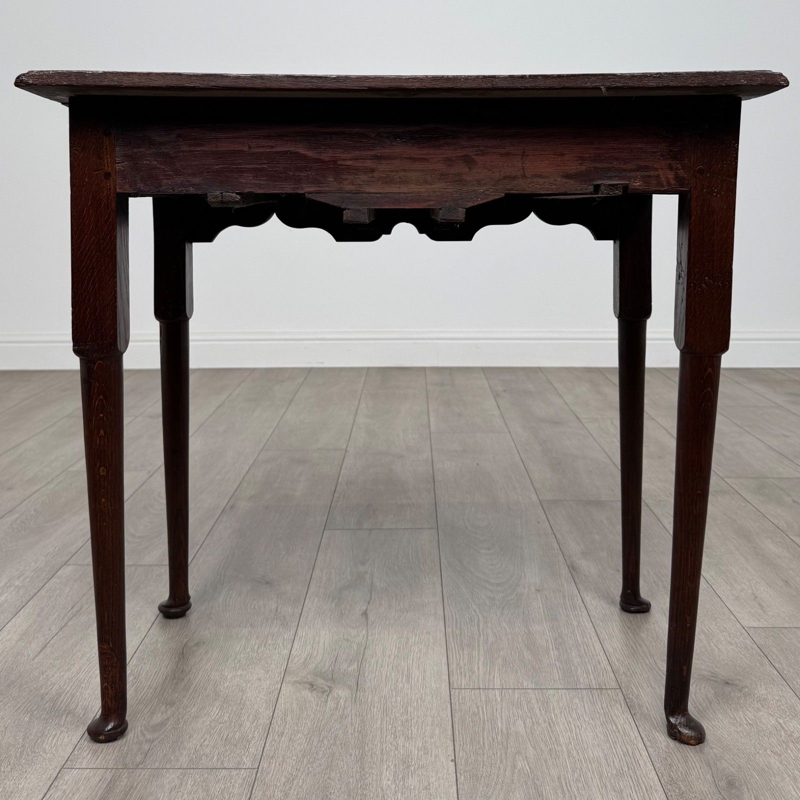 Antique 18th Century Good Quality Side Table In Oak photo 425.0