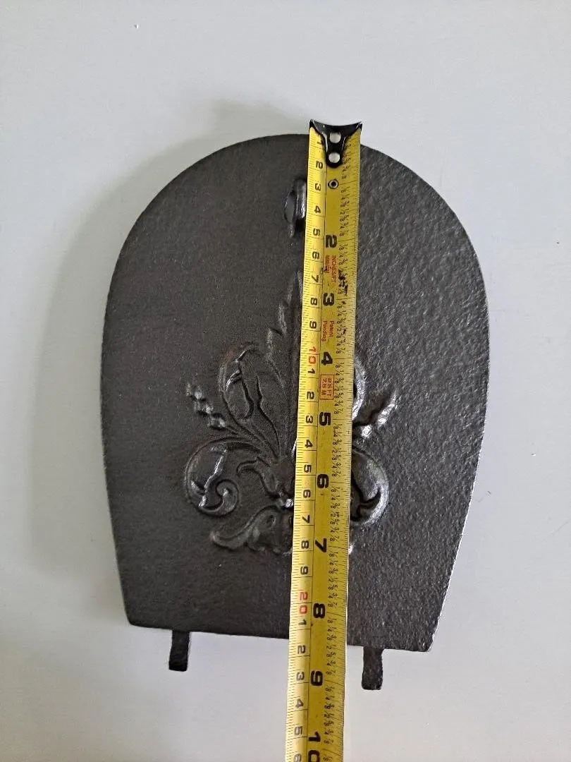 Cast Iron Soot Flap Damper Plate Original Arched Damper Choke Plate Item Itemvc1 photo vinterior
