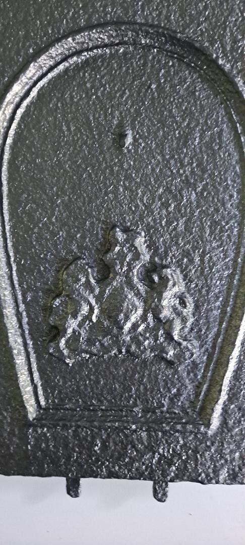 Extra Large Cast Iron Soot Flap Damper Plate Original Arched Damper  Item Dam006 photo for sale