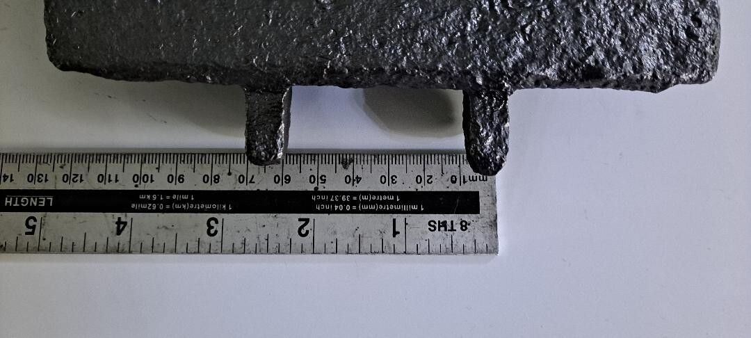 Extra Large Cast Iron Soot Flap Damper Plate Original Arched Damper  Item Dam006 photo vintage