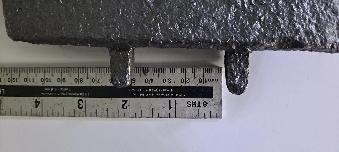 photo furniture Extra Large Cast Iron Soot Flap Damper Plate Original Arched Damper  Item Dam006