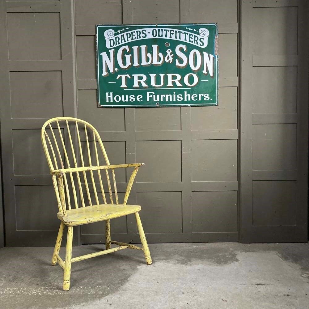 photo furniture Truro Outfitter's Enamel Sign   'N. Gill & Son'