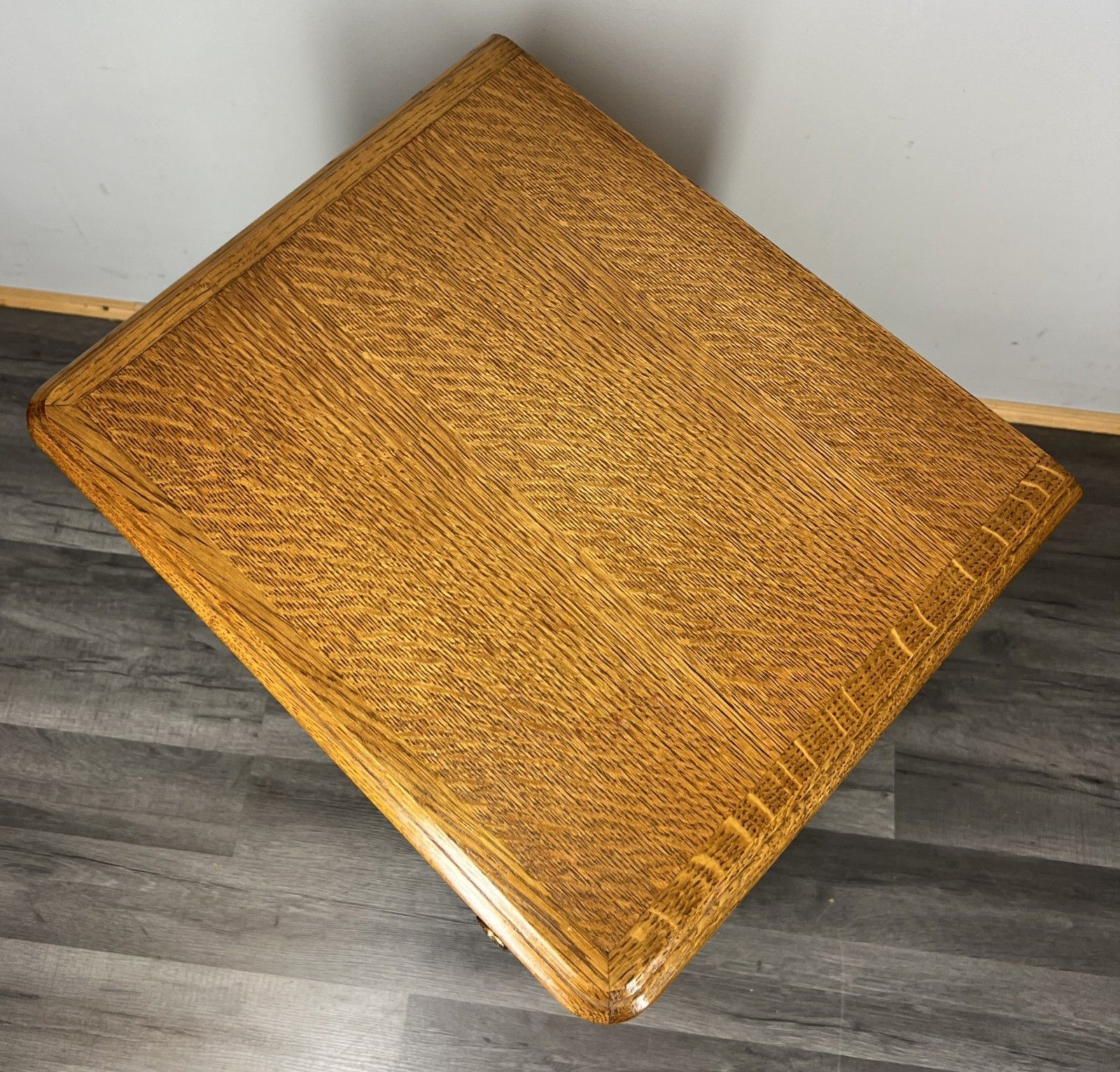 Pair Of  Bedside Tables Vintage French Louis Oak Nightstands Cabinets Lot 4243 photo vintage