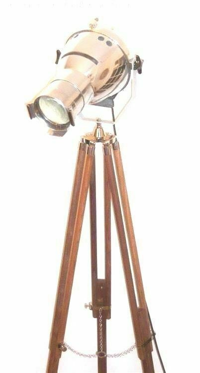 British Vintage Theatre Light Industrial  Spot Light By Major Equipment Co Ltd 1950s Lamp With Tripod Mid 20 Th Century Design photo Lighting
