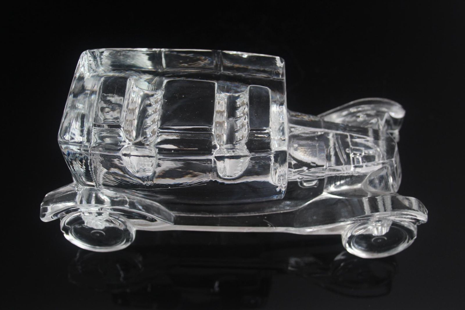 592.0 Art Deco Unique Antique Glass Paperweight, Tatra 11, Circa 1920s. photo