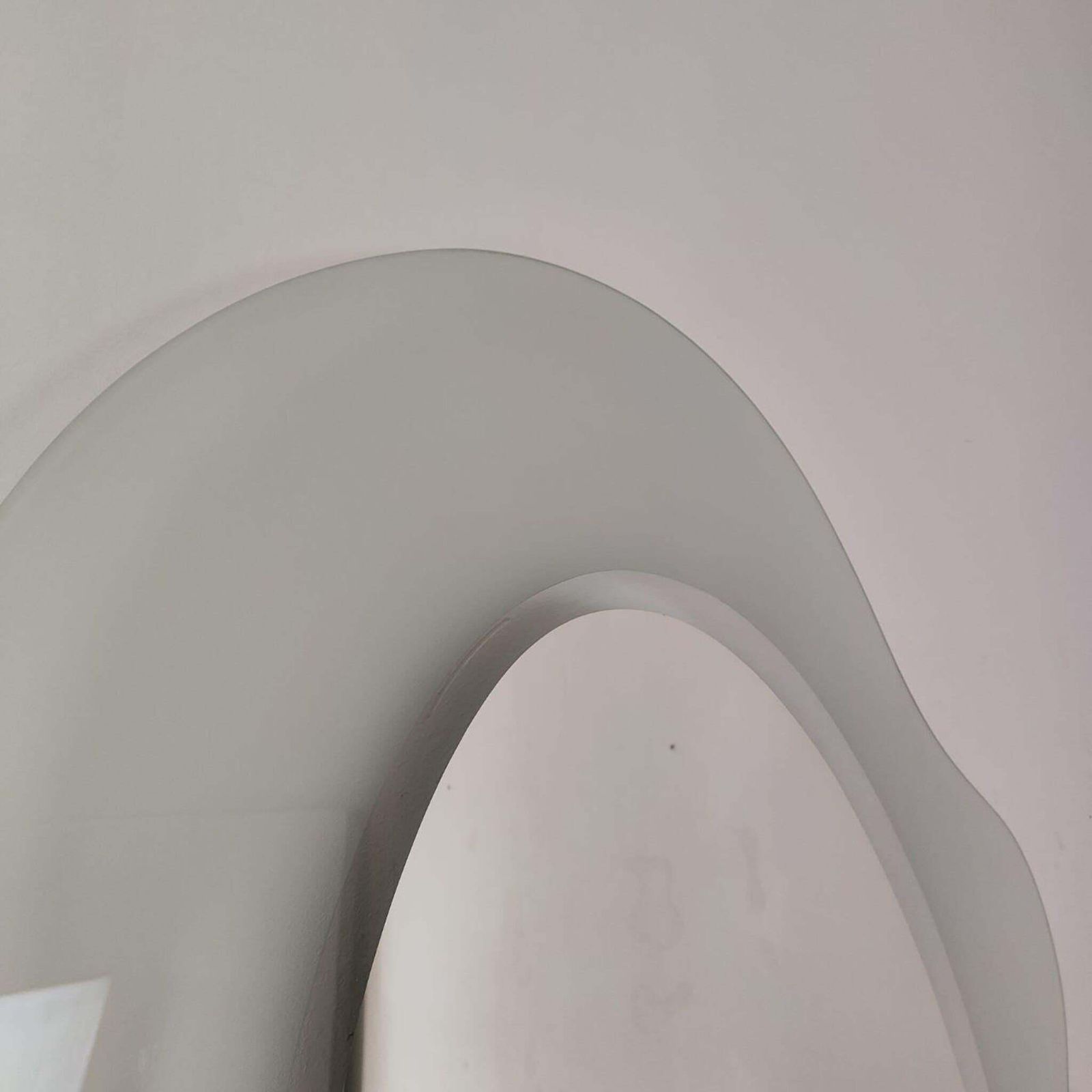 Italian Mirror Round Round By Nanda Vigo For Glas Italia, 1987 photo vinterior