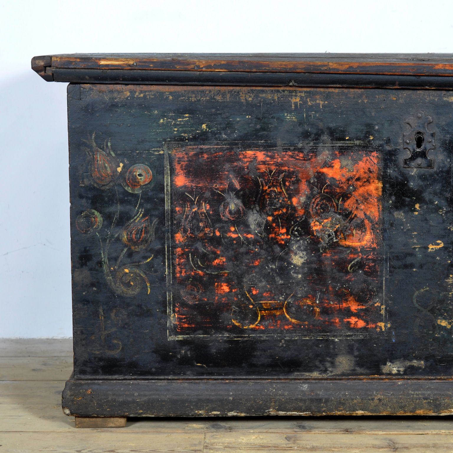 Folk Art Wedding Chest, Circa 1850 photo 595.0