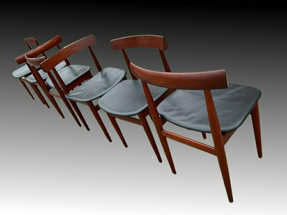 Danish Teak Extendable Dining Table And Chairs By Hans Olsen For Frem Røjle, Set Of 7 photo vinterior