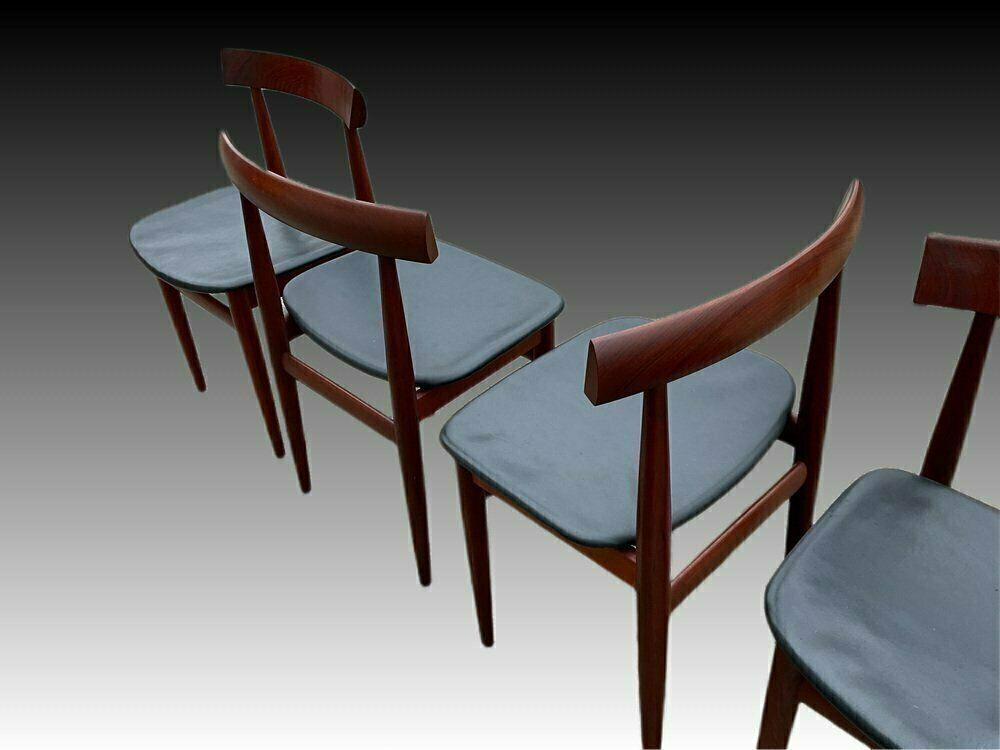 Danish Teak Extendable Dining Table And Chairs By Hans Olsen For Frem Røjle, Set Of 7 photo buy