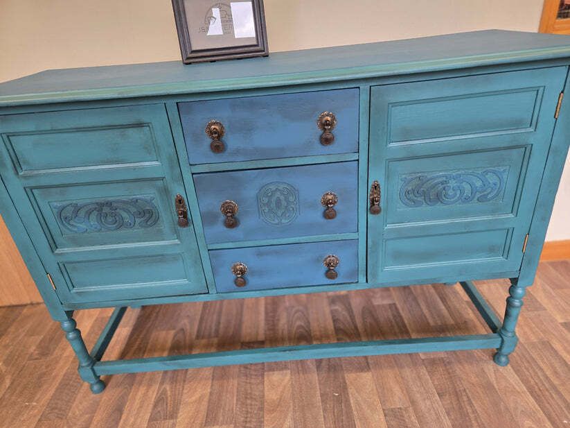 Vintage Solid Oak Sideboard